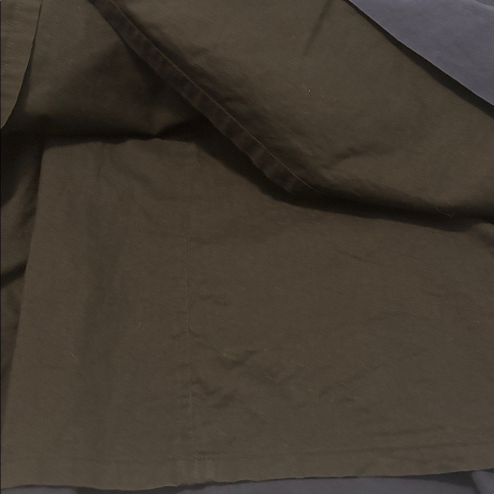LL Bean Signature Navy Poplin Dress SZ 16 100% Cotton fit & flare lined midi - Picture 9 of 14